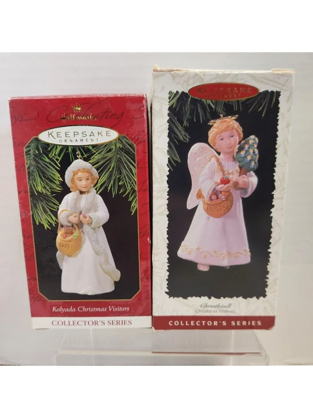 Hallmark Keepsake Ornaments Kolyada & Christkindl Christmas Visitors Lot of 2